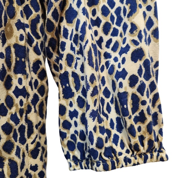 Fenn Wright Manson Woman Blouse Size L Multicolor V-neck‎ 3/4 Sleeve Lightweight - Picture 5 of 7